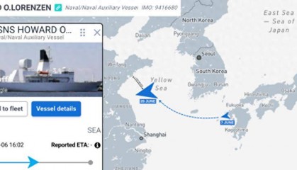 美绝密情报船潜入黄海，最近160公里，13米巨型雷达对准中国上空