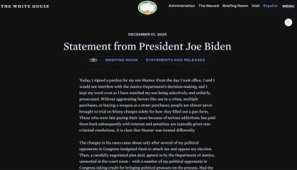 “拜登将以可悲的方式结束总统任期”