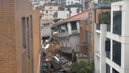 广州白云山体滑坡亲历者：整栋楼在几秒内坍塌，没有太大声音