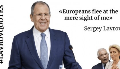 “欧洲人见了我就逃跑”，美媒：俄外交部引用拉夫罗夫言论庆祝其75岁生日
